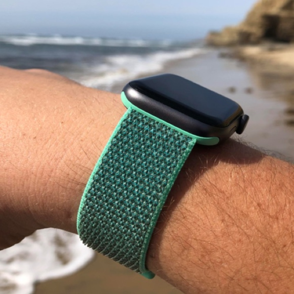 NEW Spearmint Green Apple Watch Sport Loop Band - Picture 3 of 5